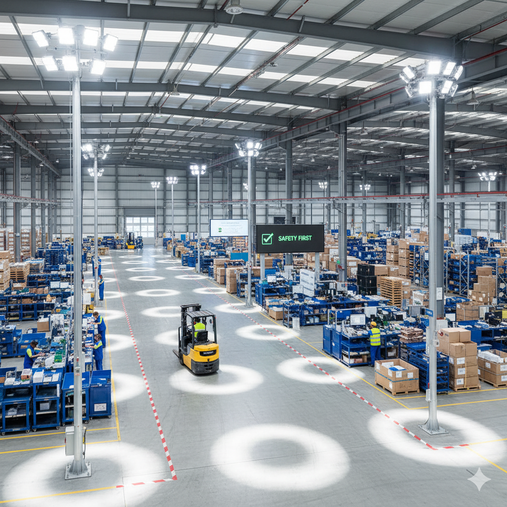 How LED Lighting Enhances Safety and Productivity in Warehouses and Factories