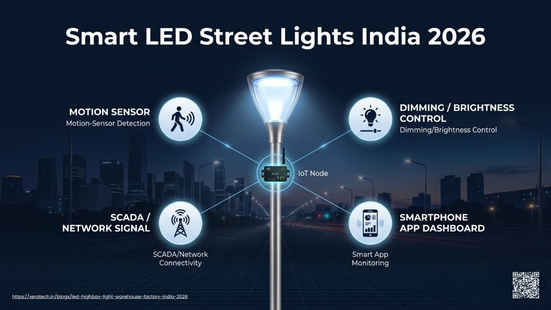 Smart LED Street Lights in India: Complete Guide to SCADA, Dimming and Smart City Tenders 2026