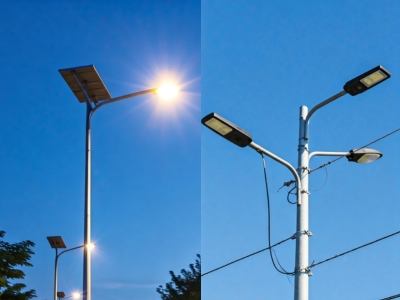 Solar vs Traditional Street Lights