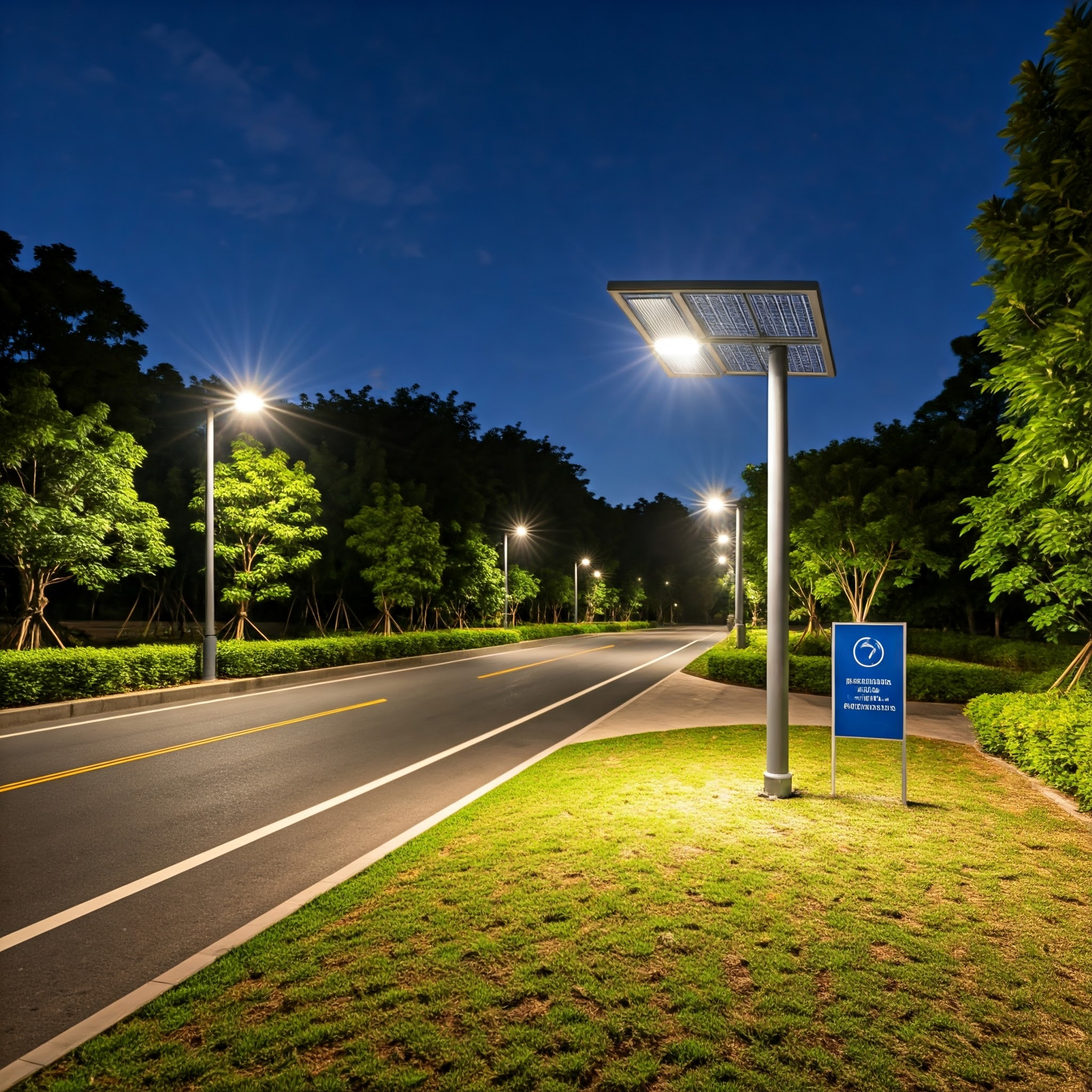 The Role of Solar LED Street Lights in Reducing Carbon