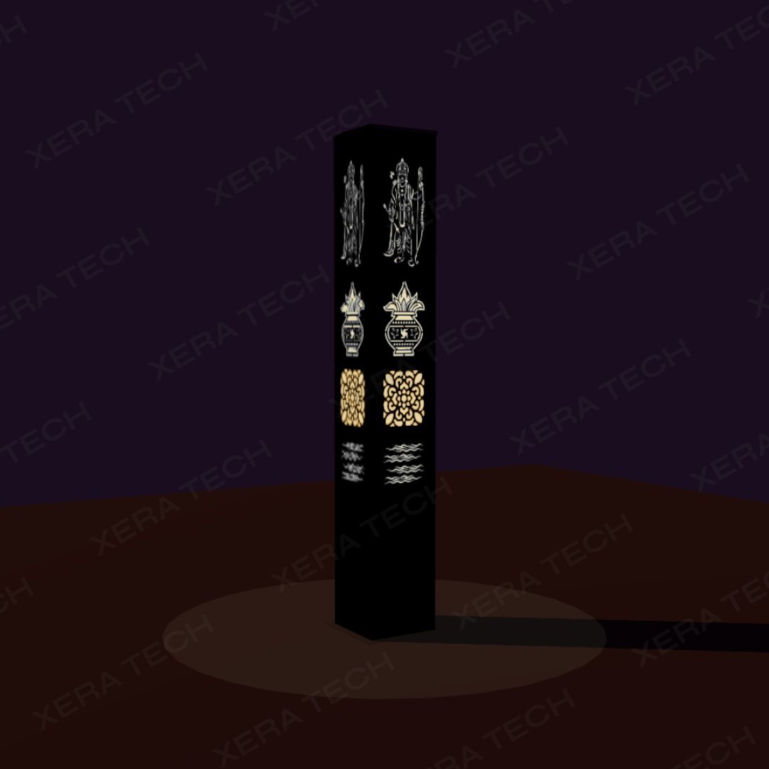 30W IPIP65 Bollard Light – side profile | Xera Tech