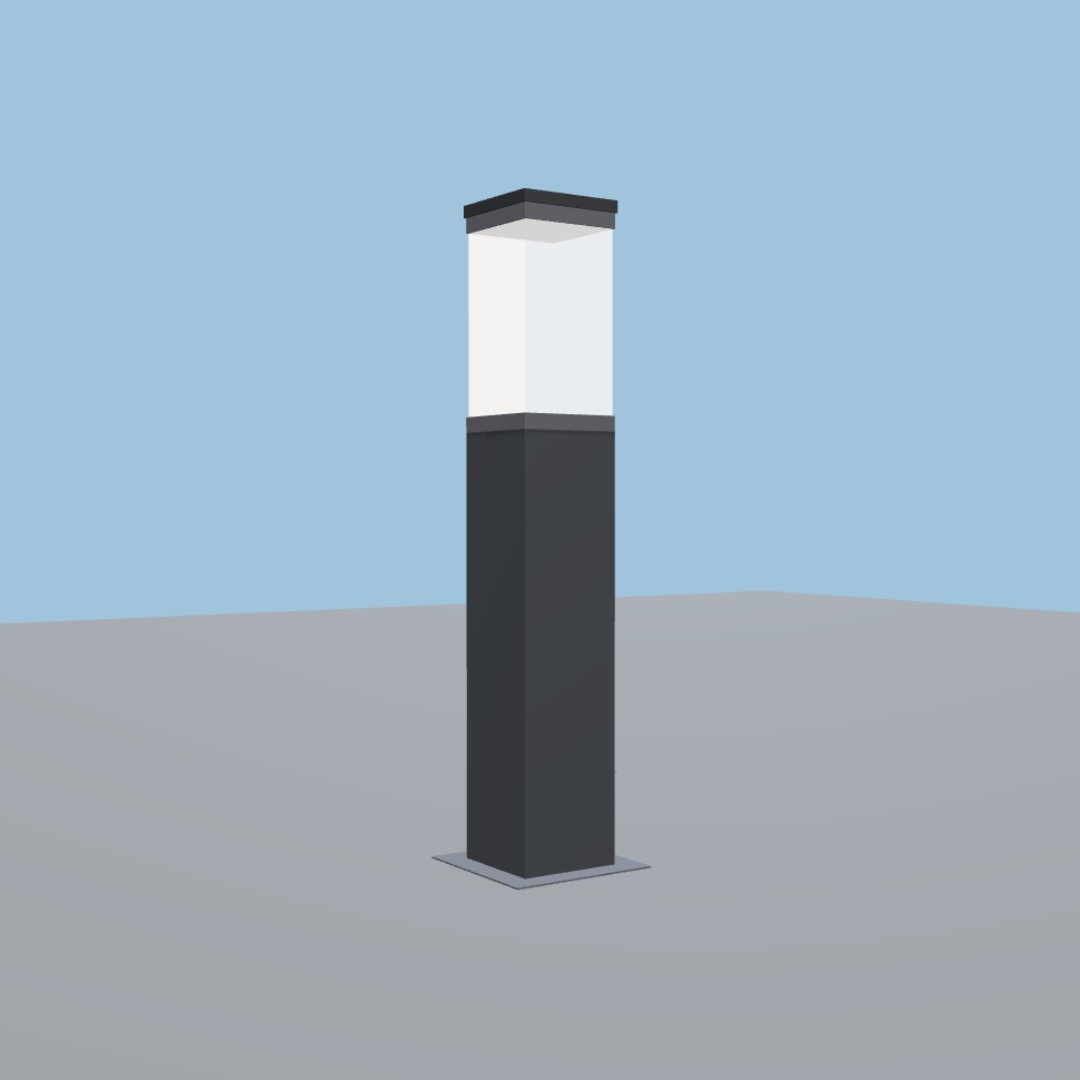 20W Square LED Bollard Light – 20WW LED Bollard Light by Xera Tech