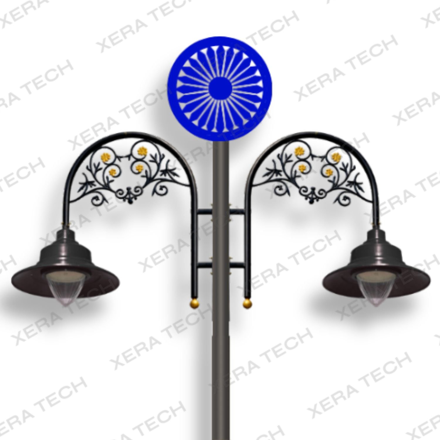 30W Ashoka Chakra Theme Decorative Street Light – 30WW LED Street Light by Xera Tech