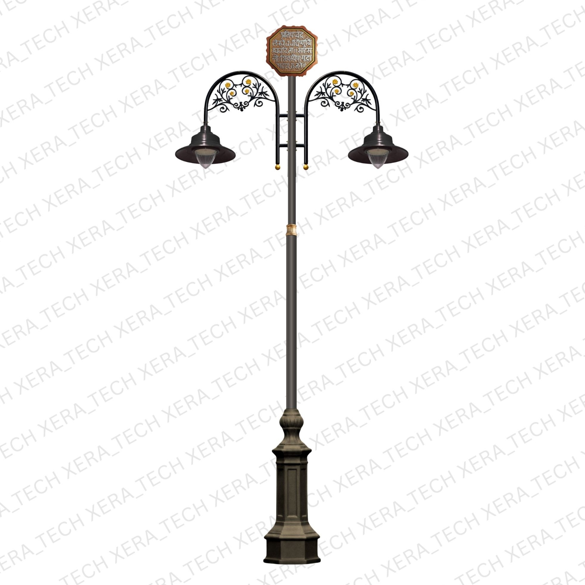 30W IPIP65 Decorative Street Light – side profile | Xera Tech