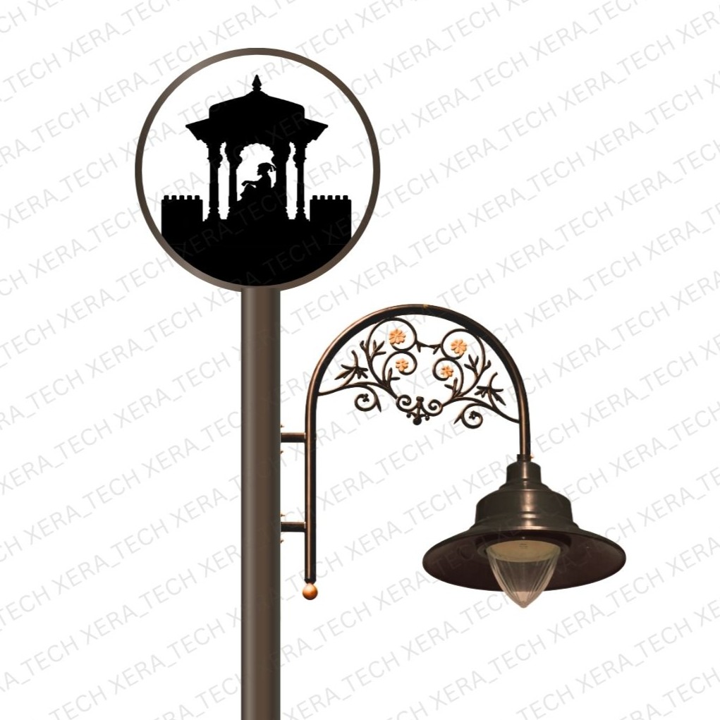 30W Chhatrapati Theme Single Arm Decorative Street Light – 30WW LED Street Light by Xera Tech
