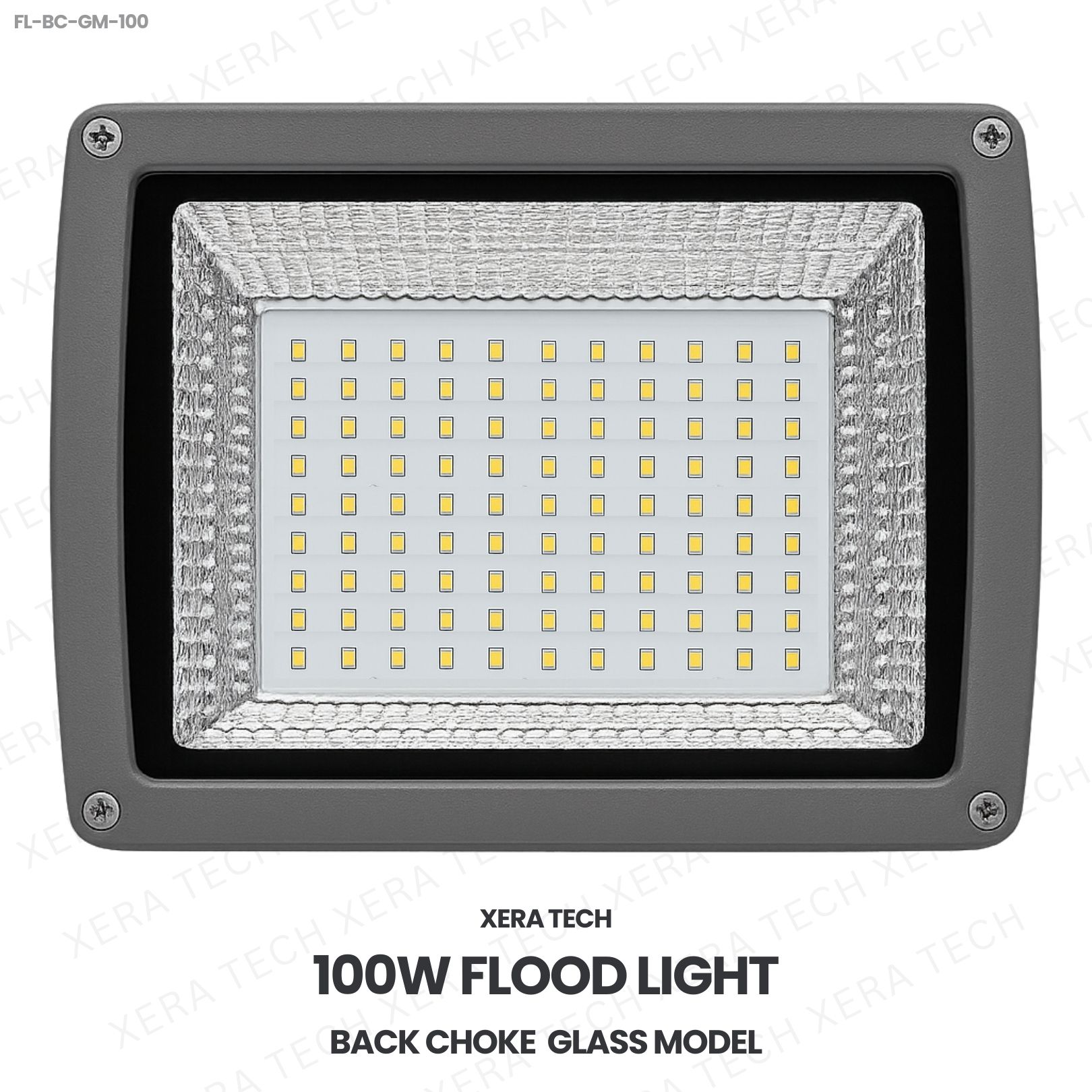 100W Flood Light Back Choke Glass Model