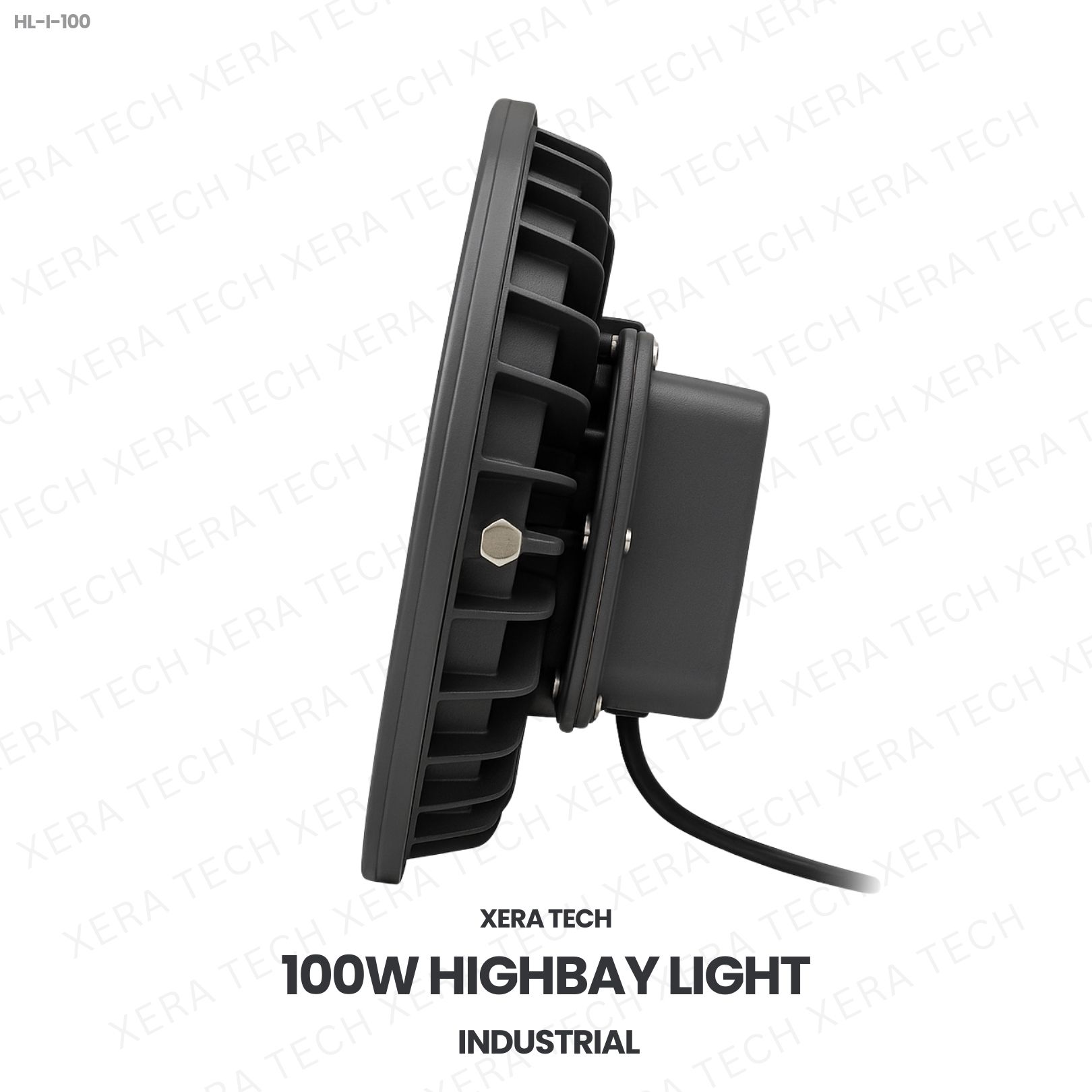 100W IPIP66 Highbay Light – side profile | Xera Tech