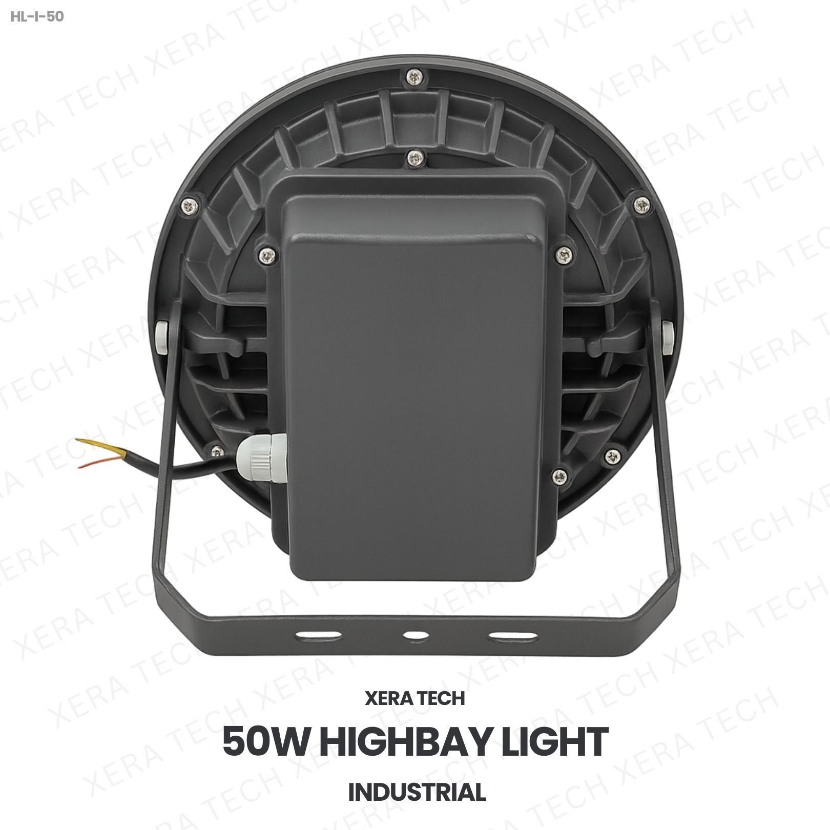 50W Highbay Light Industrial – back view showing driver and heat sink | Xera Tech