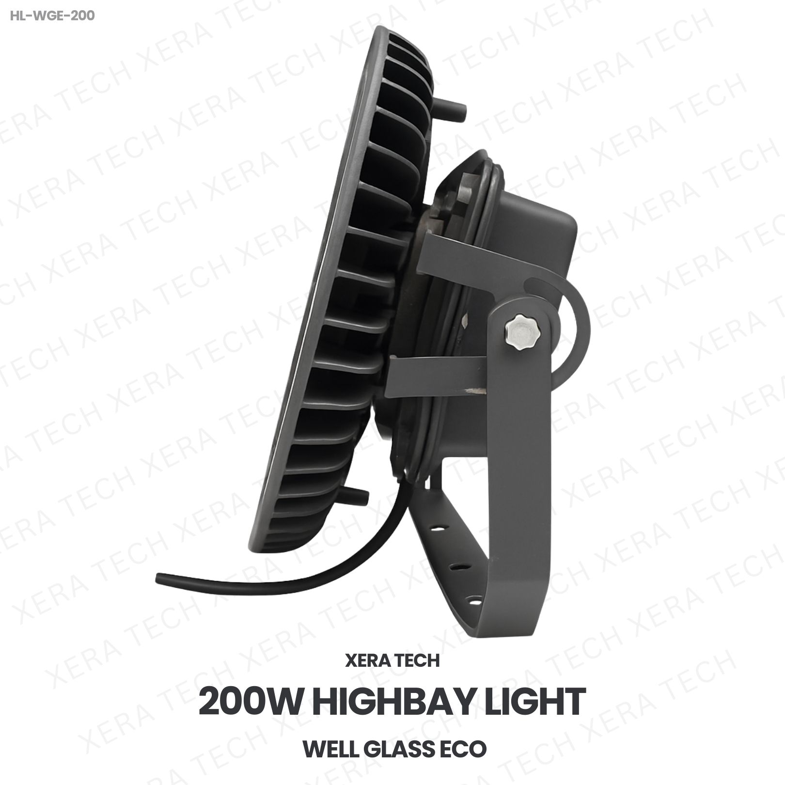 200W IPIP66 Highbay Light – side profile | Xera Tech