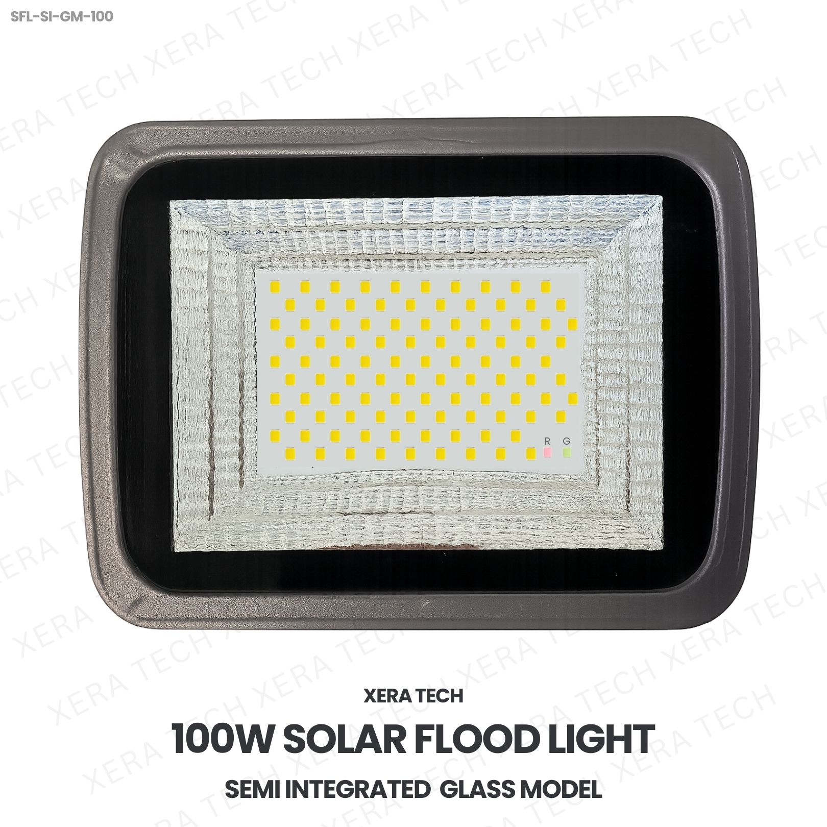 100W Solar Flood Light Glass Model – Xera Tech