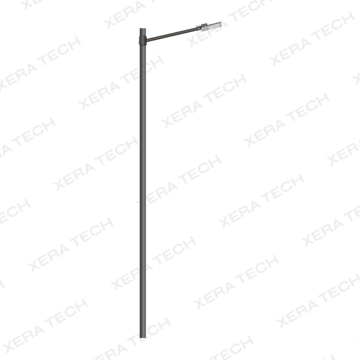 24W Street Light Set Glass Model – back view showing driver and heat sink | Xera Tech