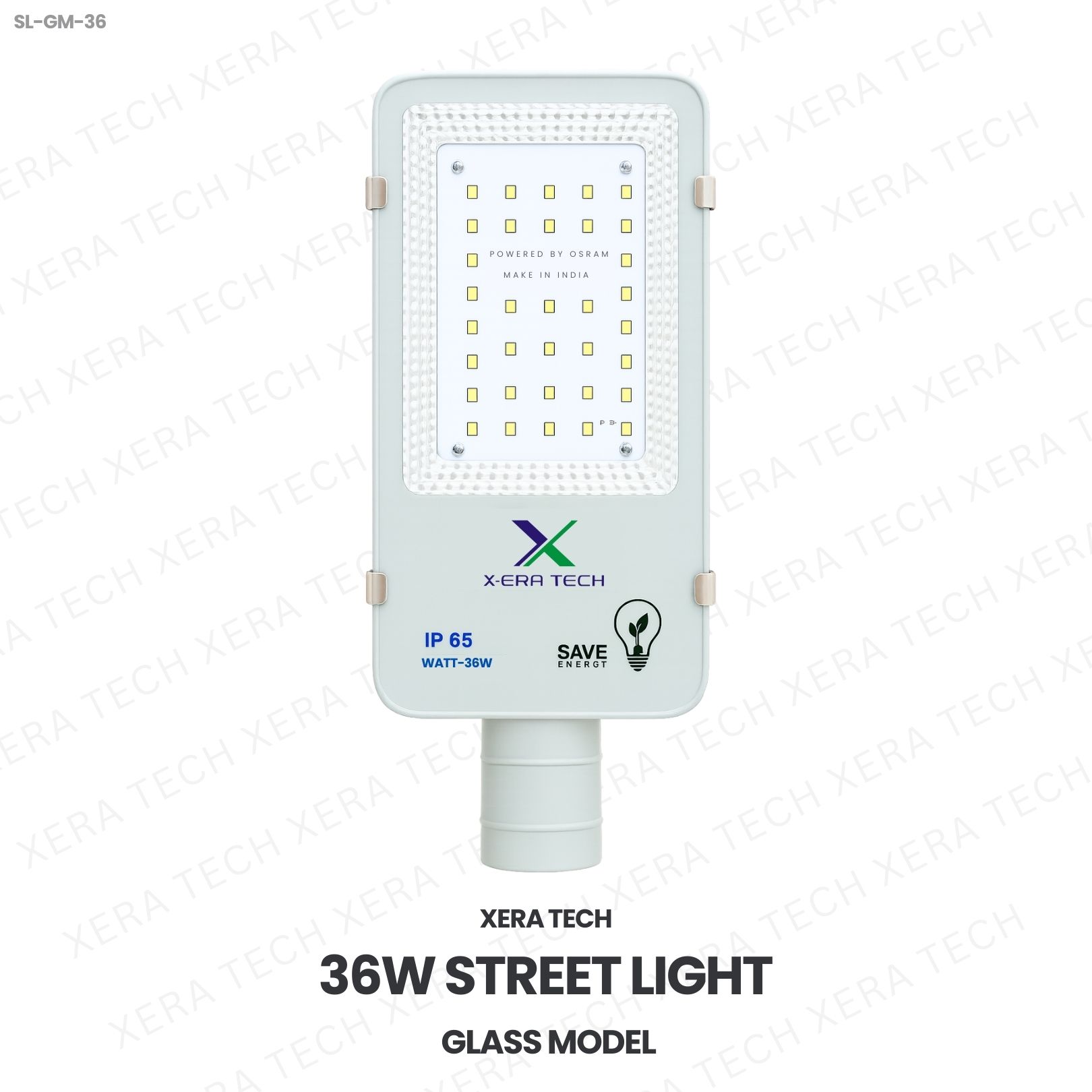 36W Street Light Glass Model – 36WW LED Street Light by Xera Tech