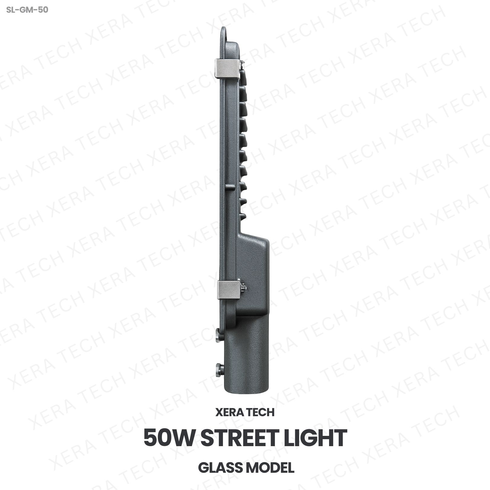 50W IPIP66 Street Light – side profile | Xera Tech