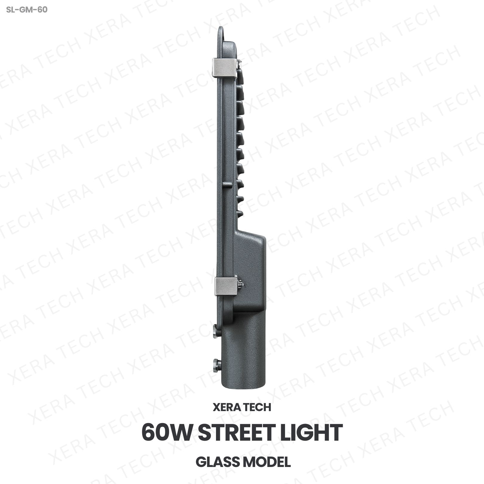 60W IPIP66 Street Light – side profile | Xera Tech