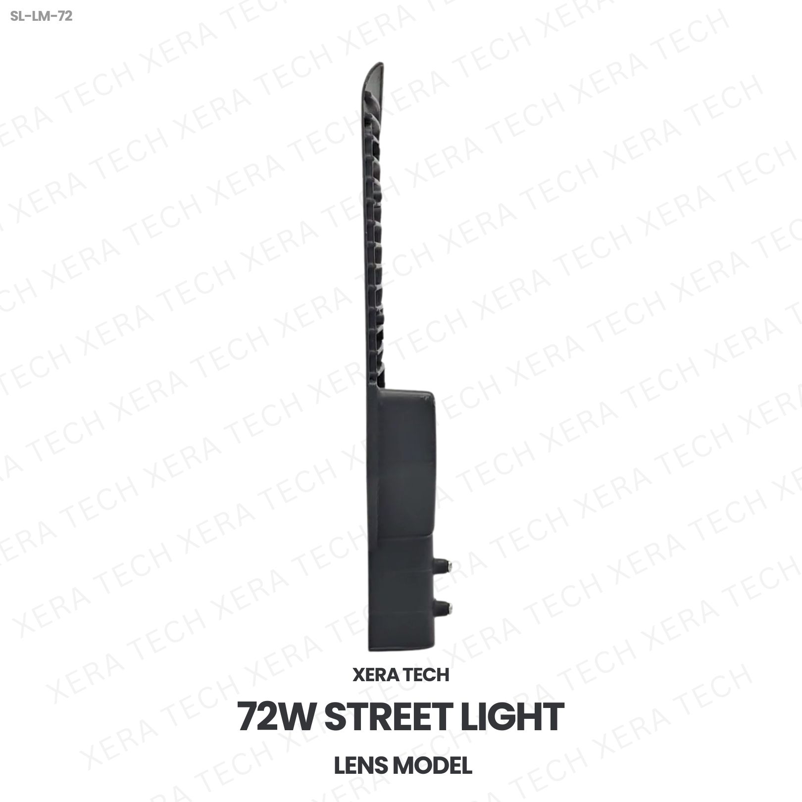 72W IPIP66 Street Light – side profile | Xera Tech