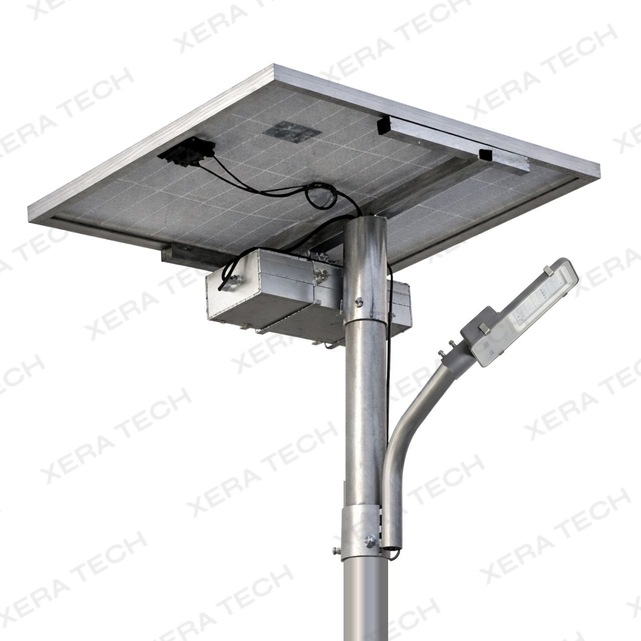 20W Solar Street Light Set – Glass Model (External Battery Box) – 20WW LED Street Light by Xera Tech