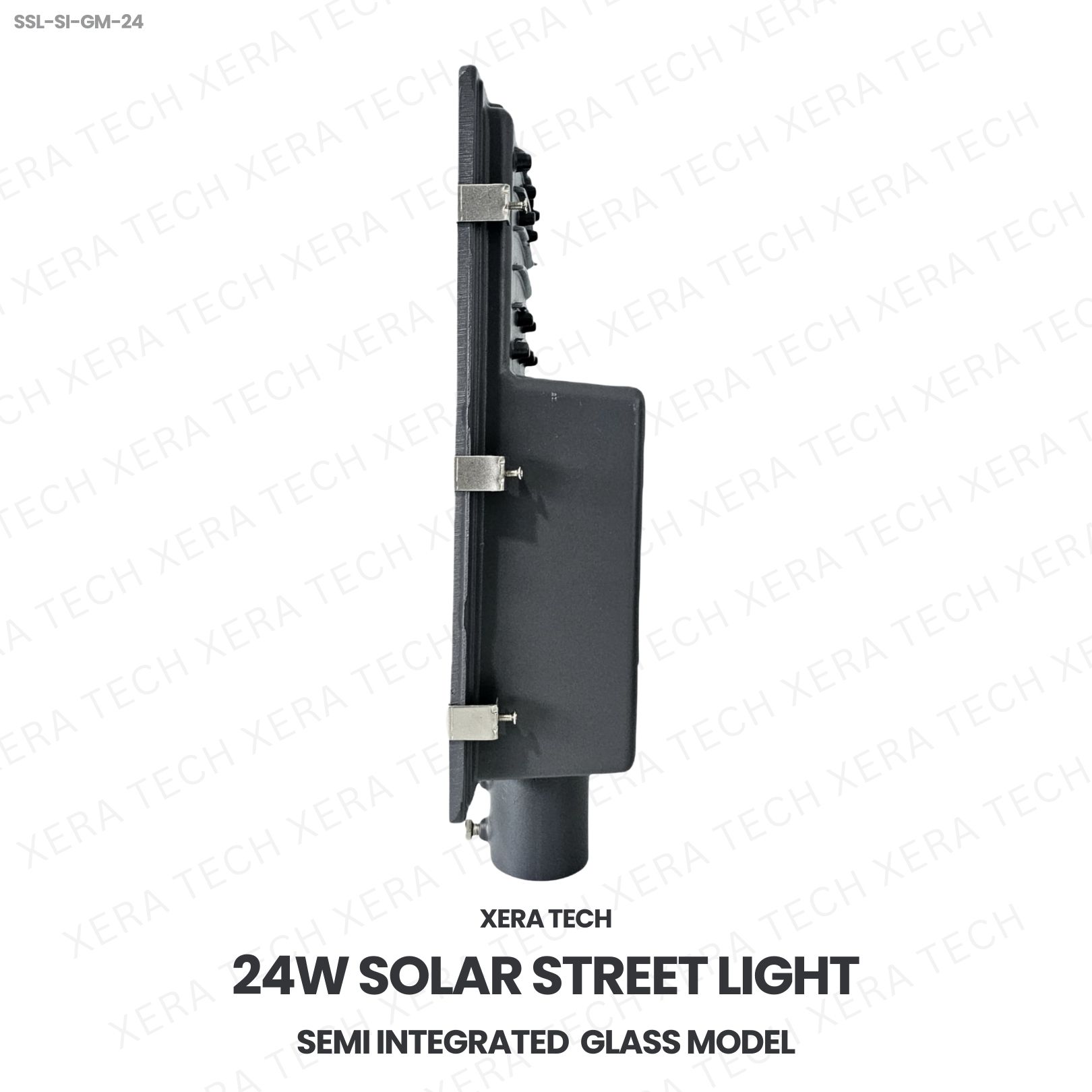 24W IPIP66 Solar Street Light – side profile | Xera Tech