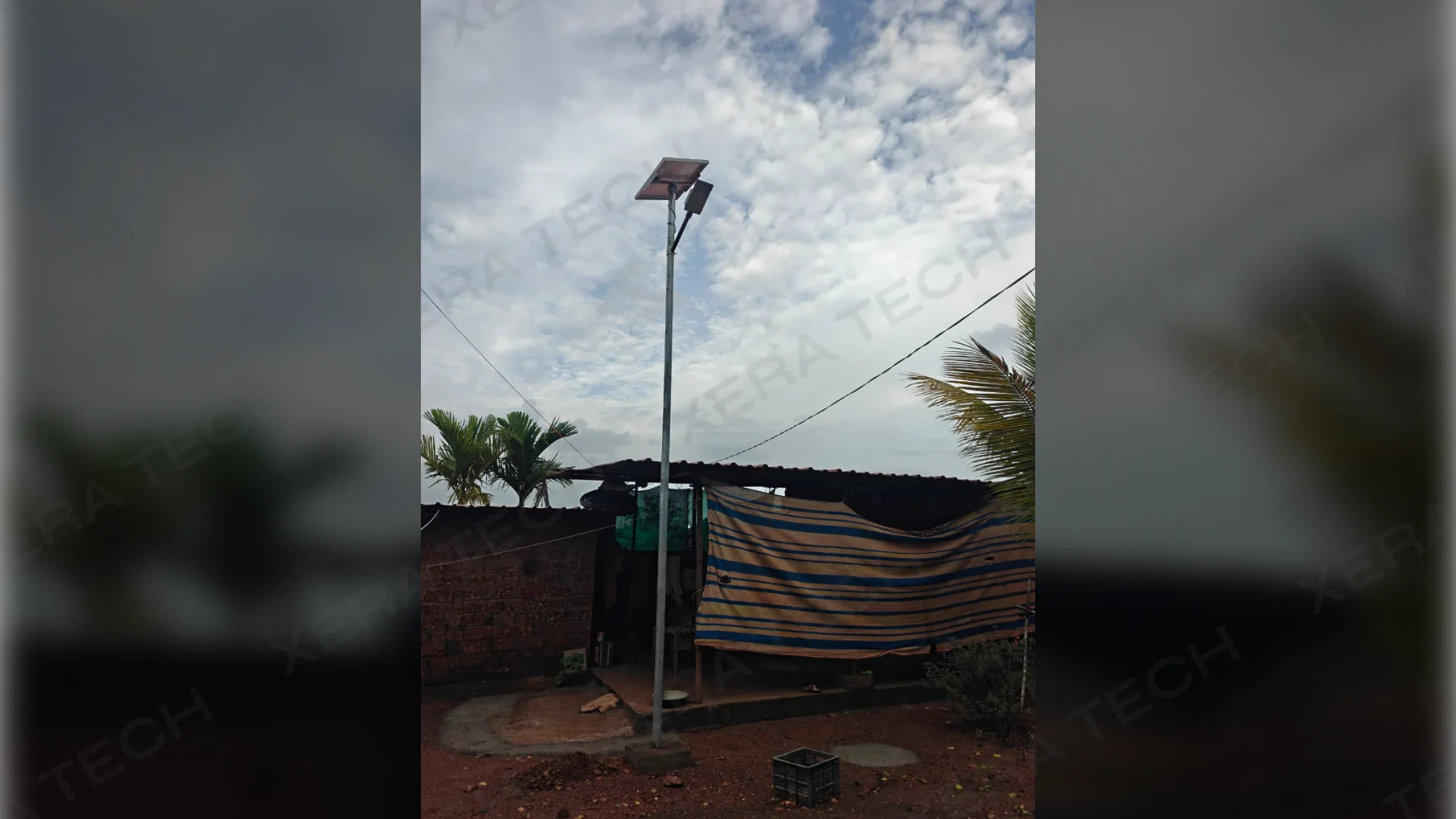 18W Solar Street Light Installation Janardan Swami Ashram – Solar, Village Lighting in Peddakottala Village, Nandyal District, Andhra Pradesh, India | Xera Tech