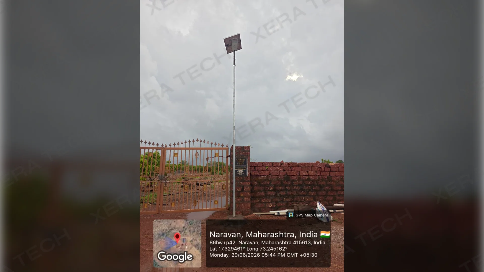18W Solar Street Light Installation Janardan Swami Ashram thumbnail 2