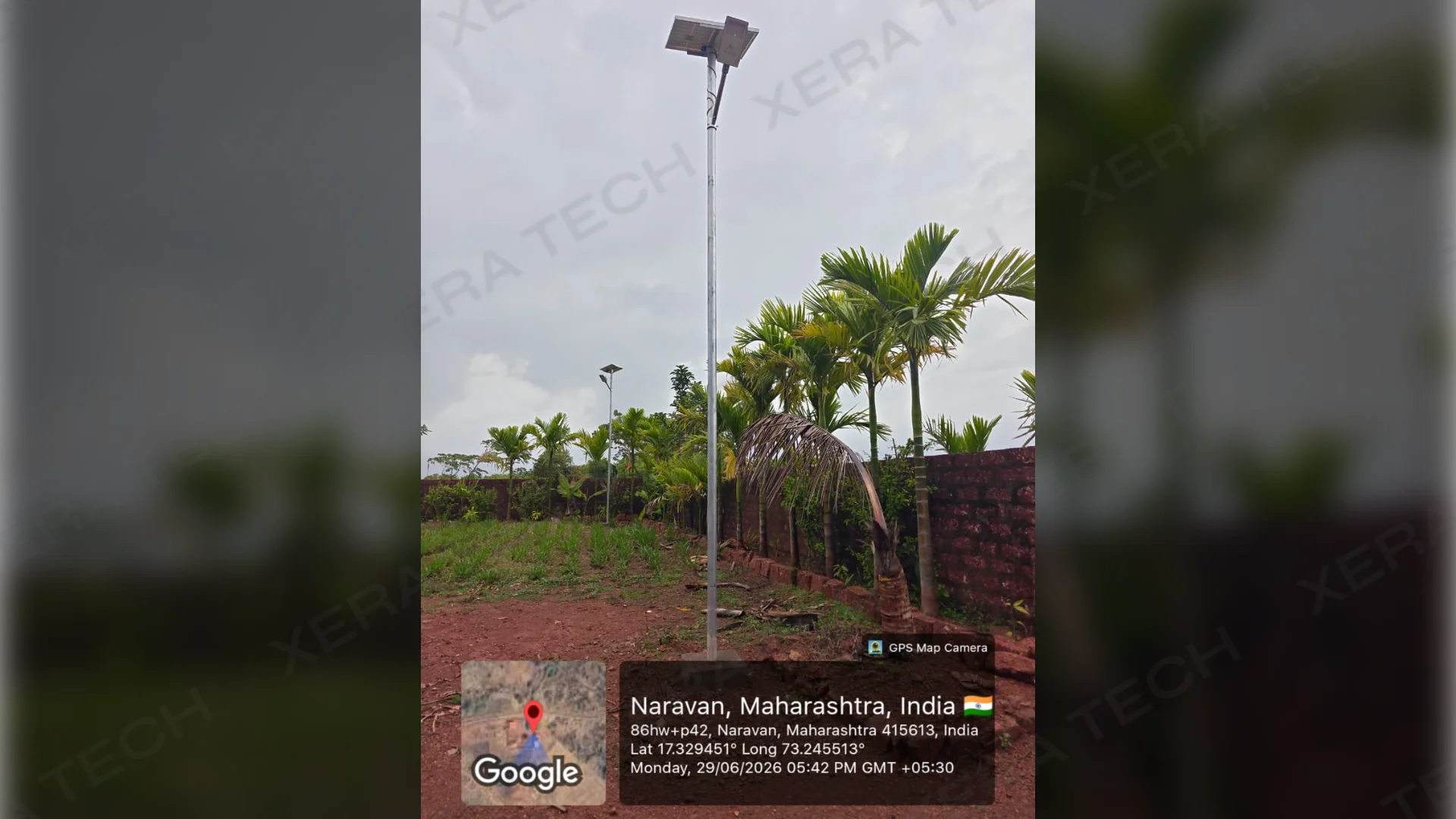 18W Solar Street Light Installation Janardan Swami Ashram thumbnail 4