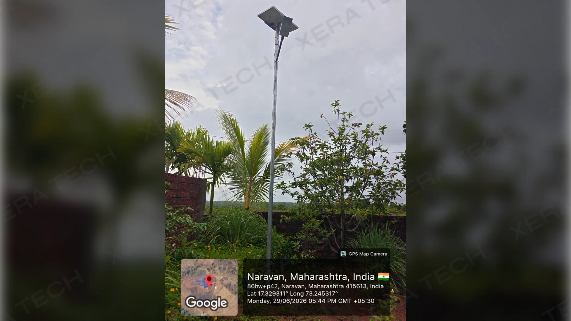 18W Solar Street Light Installation Janardan Swami Ashram thumbnail 5