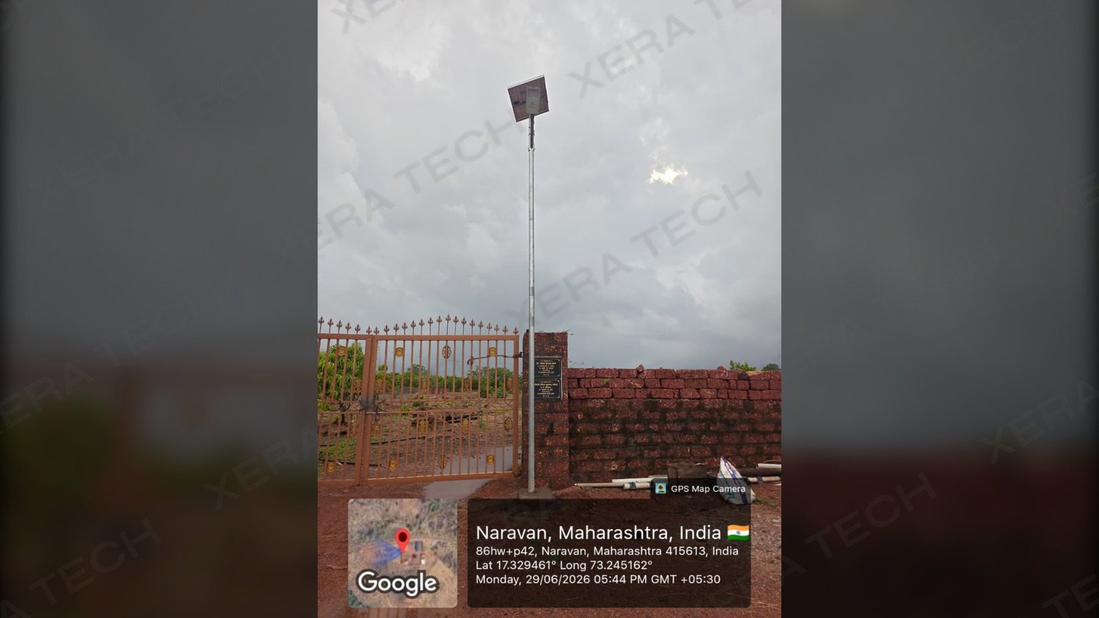 18W Solar Street Light Installation Janardan Swami Ashram thumbnail 6