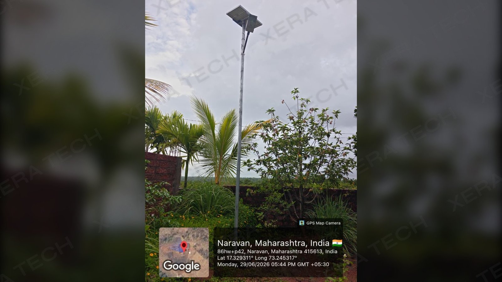 18W Solar Street Light Installation Janardan Swami Ashram thumbnail 9
