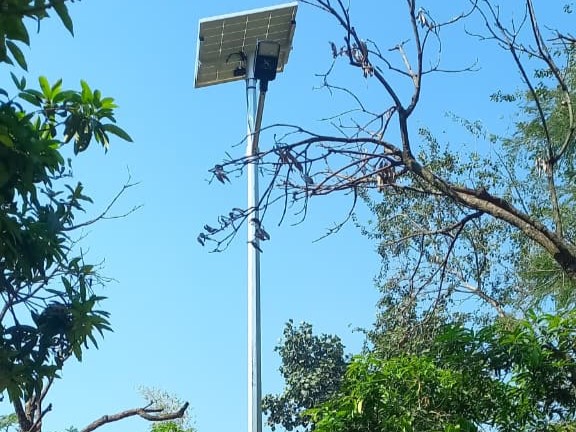 50W Solar Street Light  installed successfully at Sangali Maharashtra – Xera Tech LED Lighting in  Sangali,Maharashtra