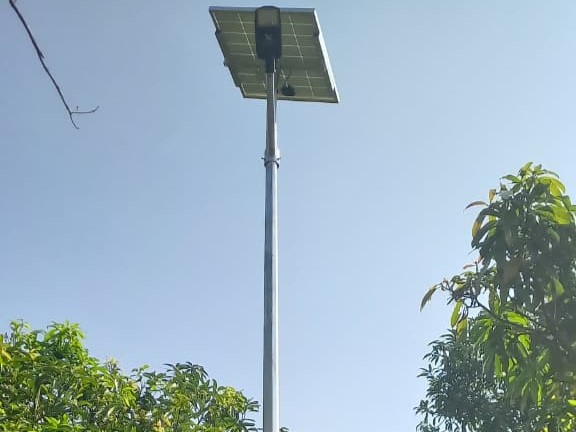 50W Solar Street Light  installed successfully at Sangali Maharashtra thumbnail 5