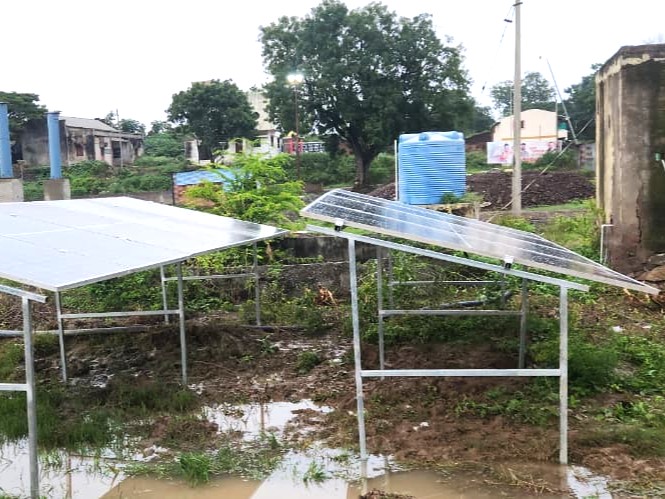 5hp Solar Water pump installation at Tamaswadi