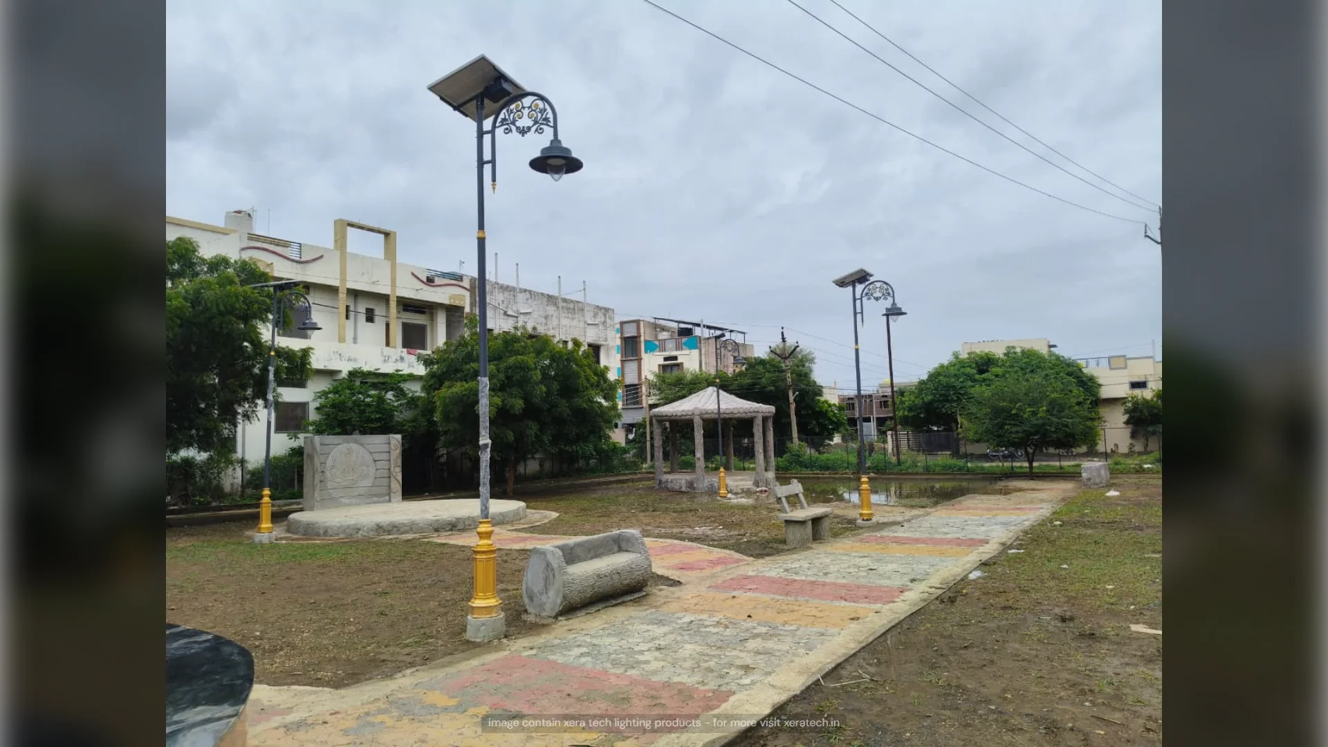 Decorative Solar Light Installation on Railway Station Road – Highbay Light Well Glass Eco installation by Xera Tech