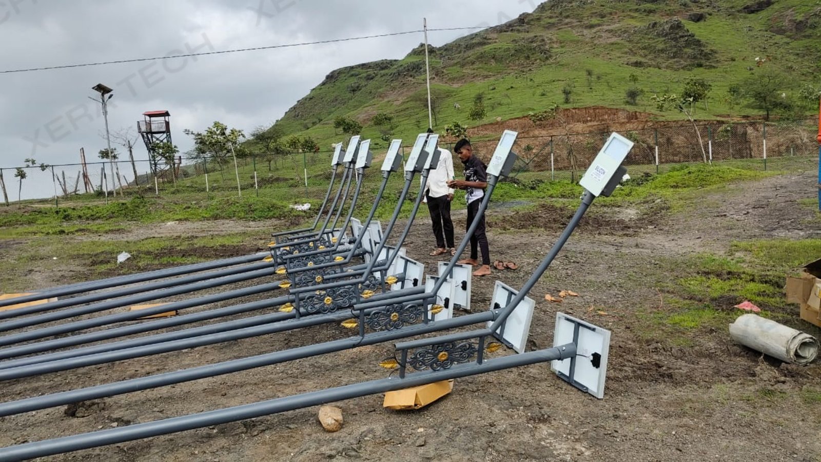 Decorative Solar Street Light Installation at Kalwan thumbnail 3