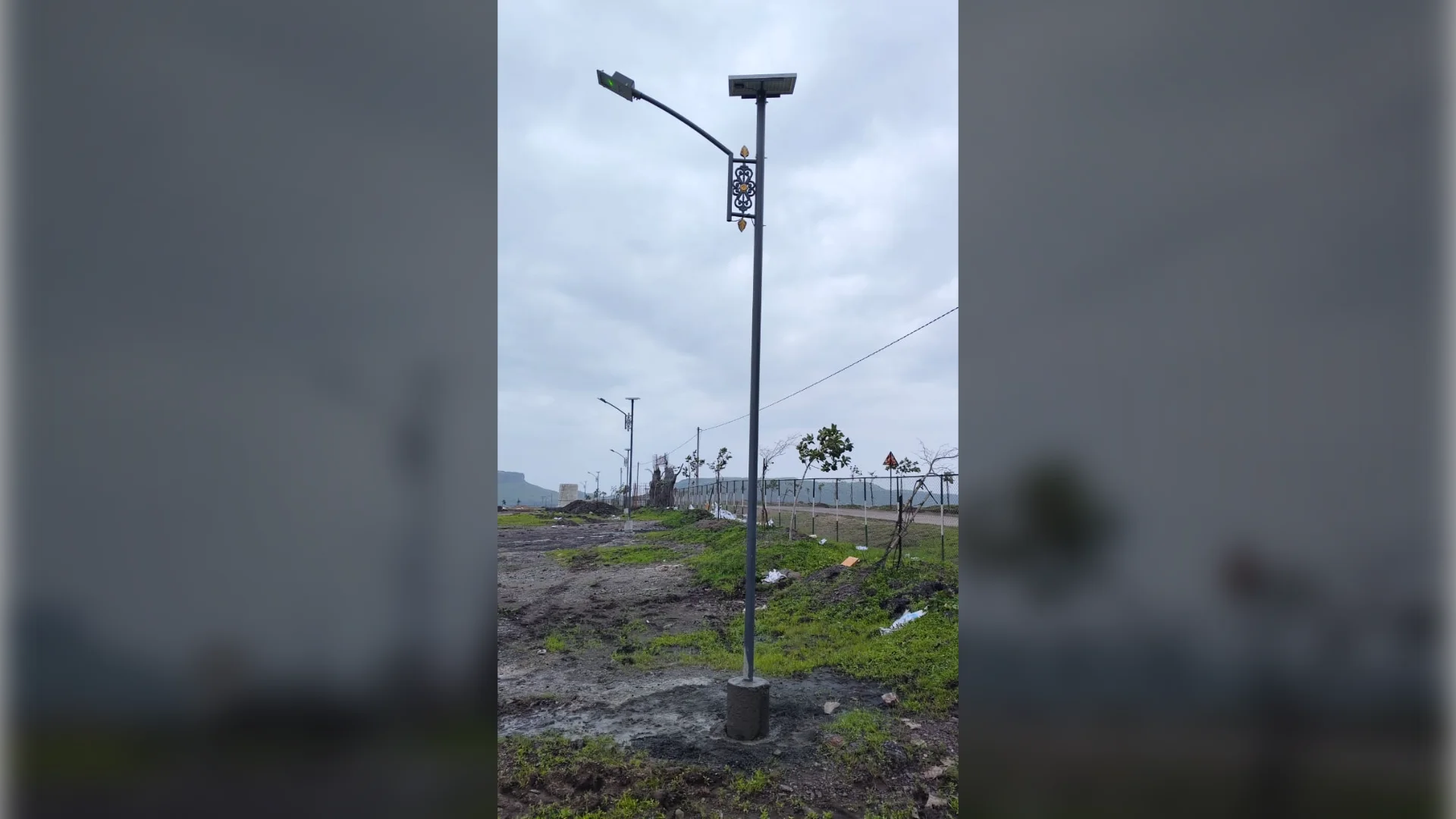 Decorative Solar Street Light Installation at Kalwan thumbnail 4