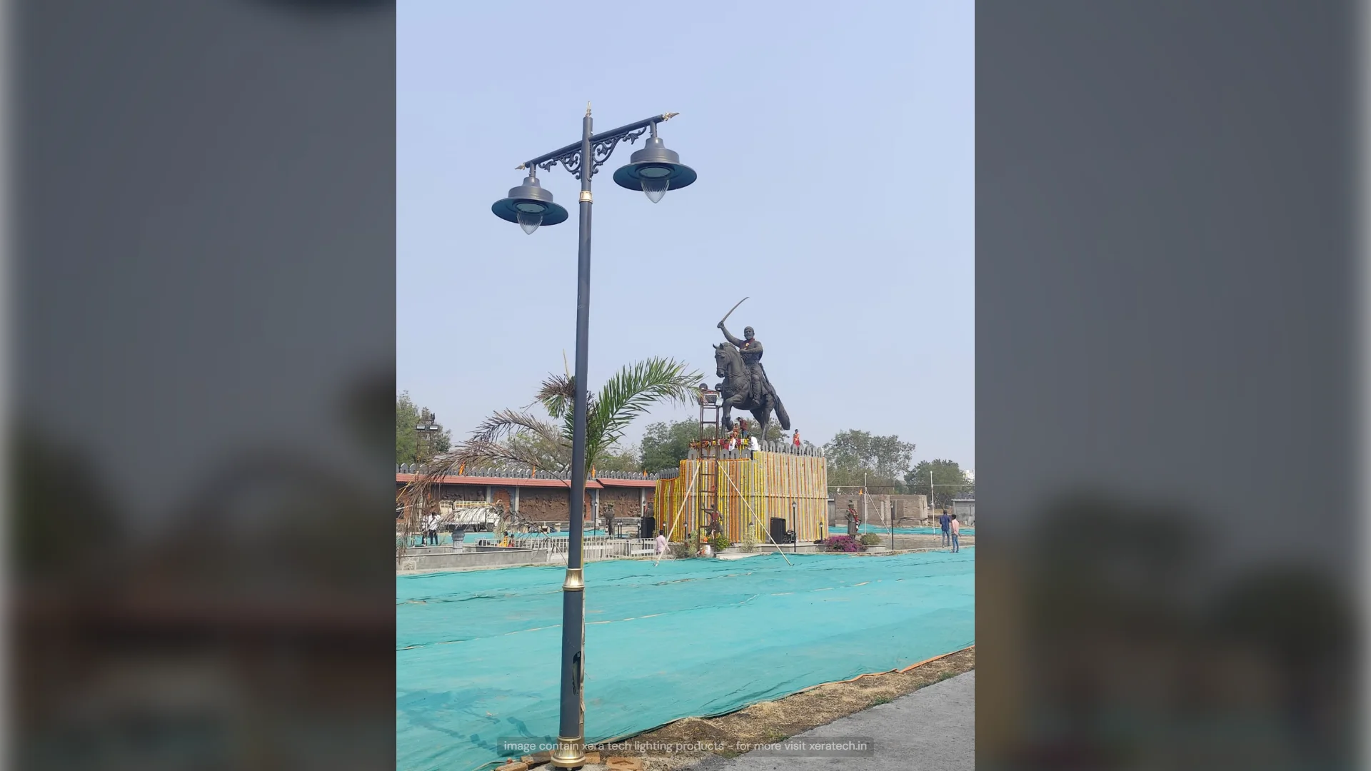 Decorative Street Lighting at Shiv Smarak Nifad – Decorative Street Light installation by Xera Tech