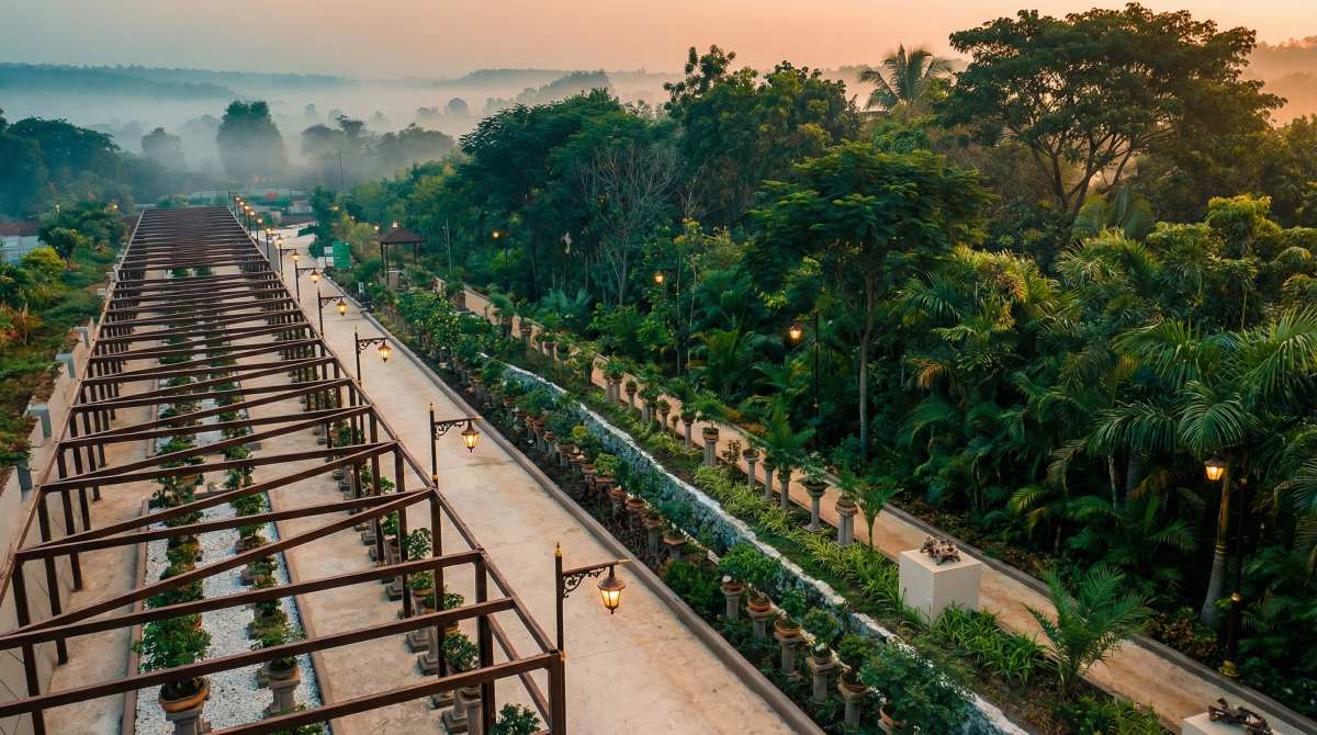 Decorative street light installed successfully at Gujarat – Xera Tech LED Lighting in Vaman vruksh vatika,statue of unity,Gujarat,Maharashtra