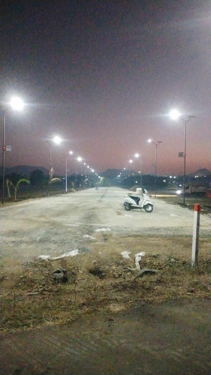 Designer Solar Street Light Installation at Wisdom Industrial Park thumbnail 2