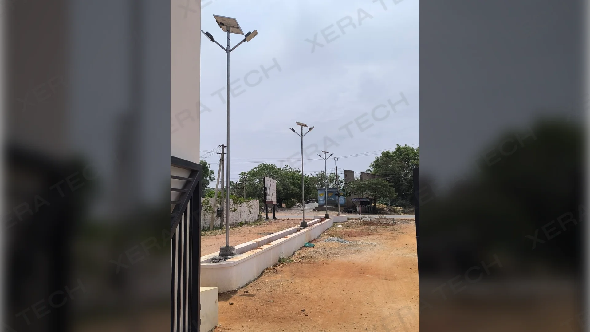 Dual Head Solar Street Light Setup at Dhone – Street Light Back Choke installation by Xera Tech