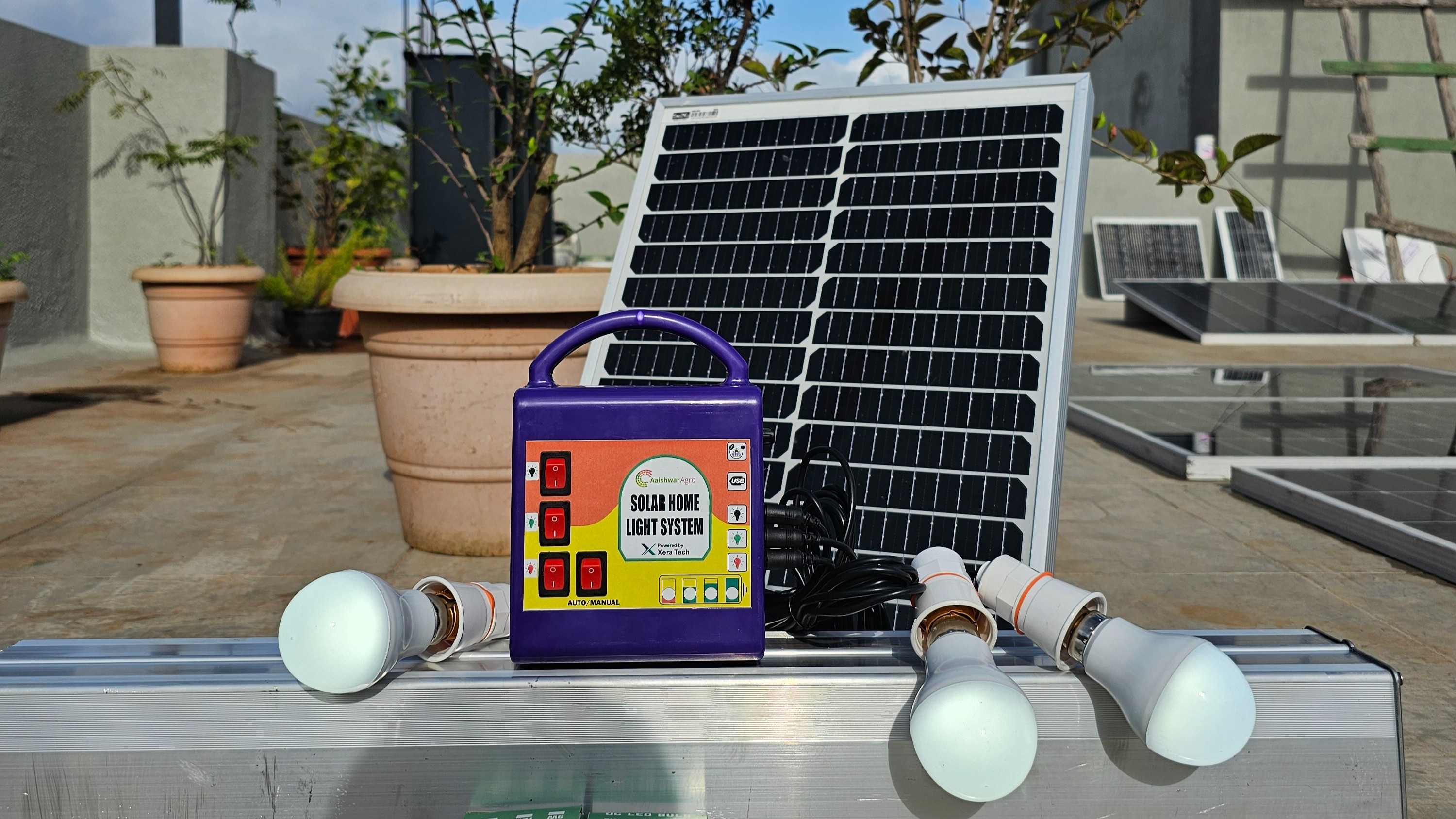 Home Solar Light Installation