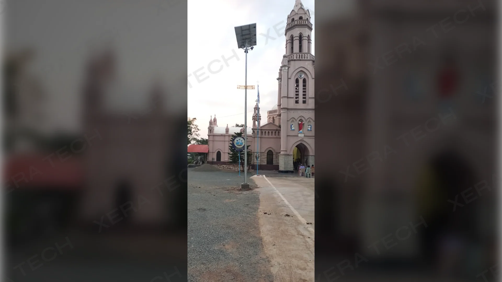 Solar High Mast Light Installation in Hyderabad – Highbay Light Regular installation by Xera Tech