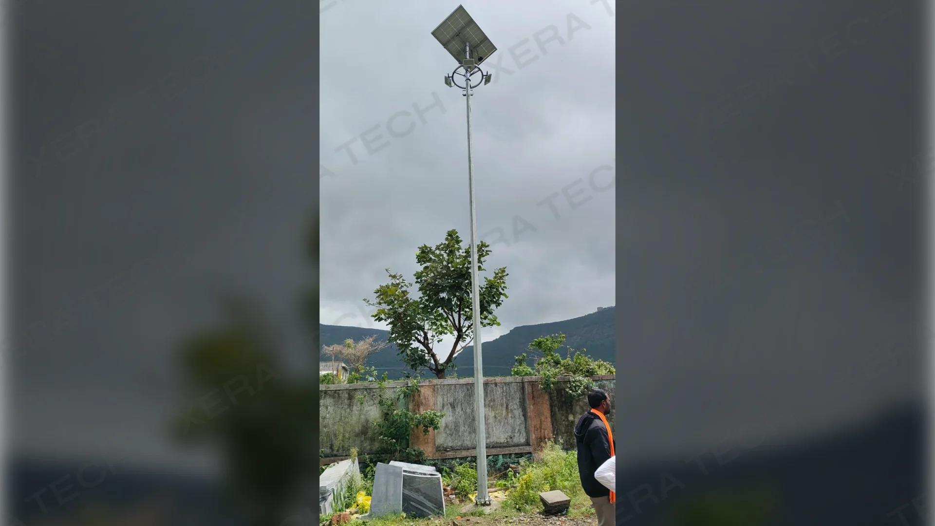 Solar Highmast Light Installation at Kalwan Nashik thumbnail 3