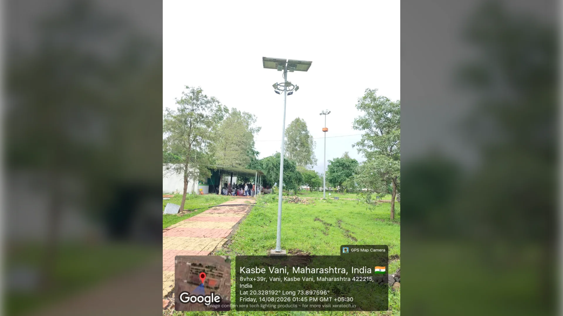 Solar Highmast Light Installation at Kasbe Vani – Solar, Highmast in Vani, Nashik, Maharashtra | Xera Tech