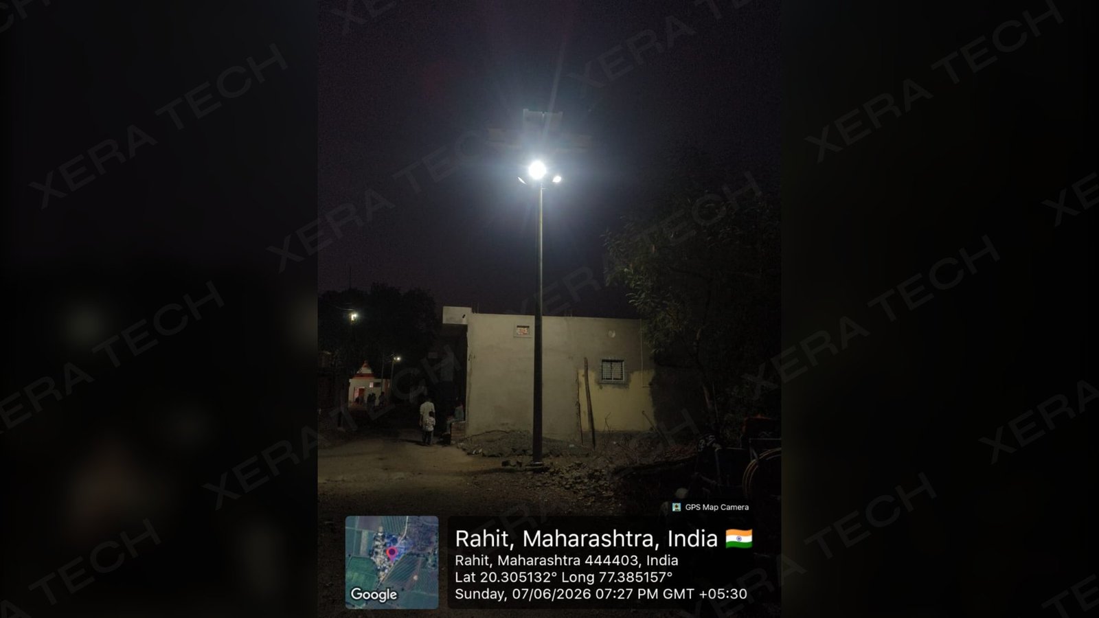 Solar Highmast Light Installation at Rahit Village thumbnail 2