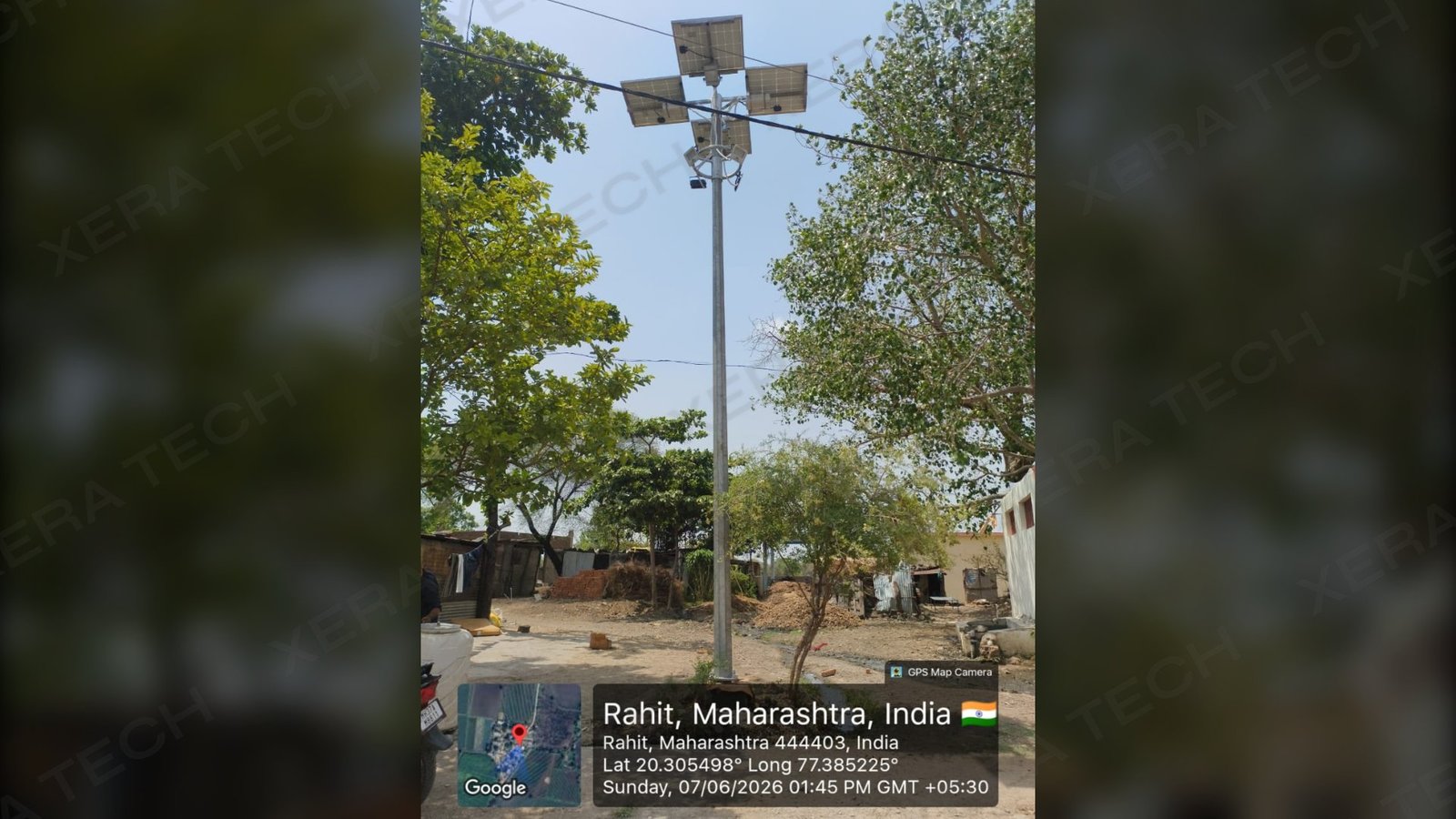 Solar Highmast Light Installation at Rahit Village thumbnail 3