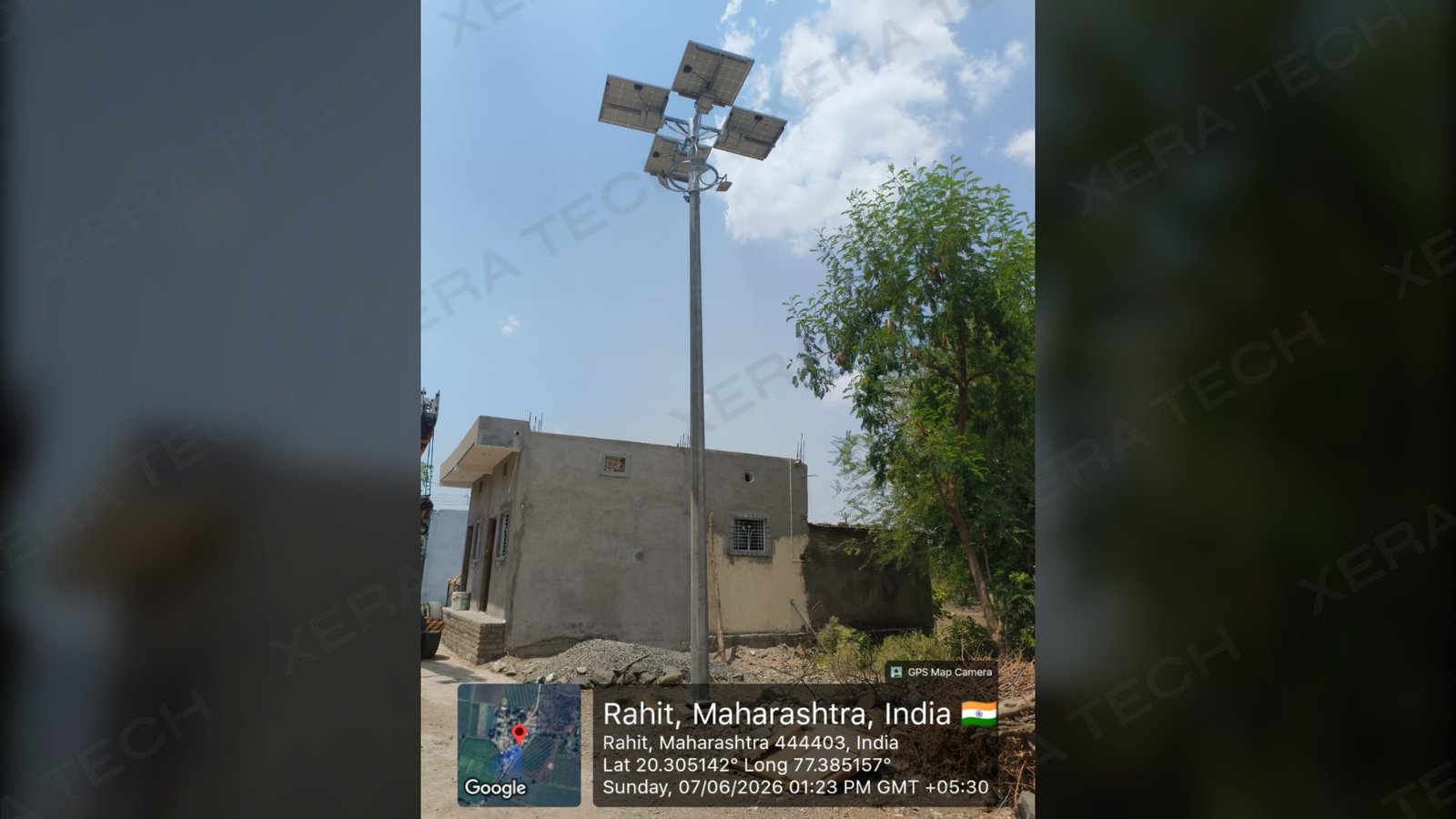 Solar Highmast Light Installation at Rahit Village thumbnail 4