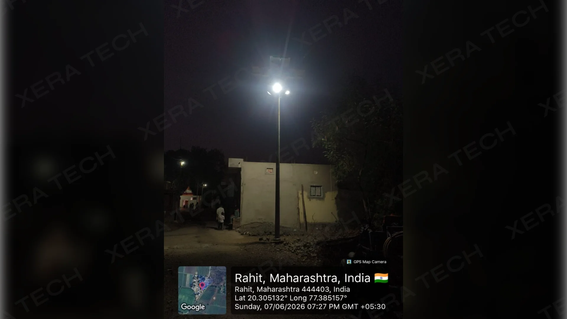 Solar Highmast Light Installation at Rahit Village thumbnail 6