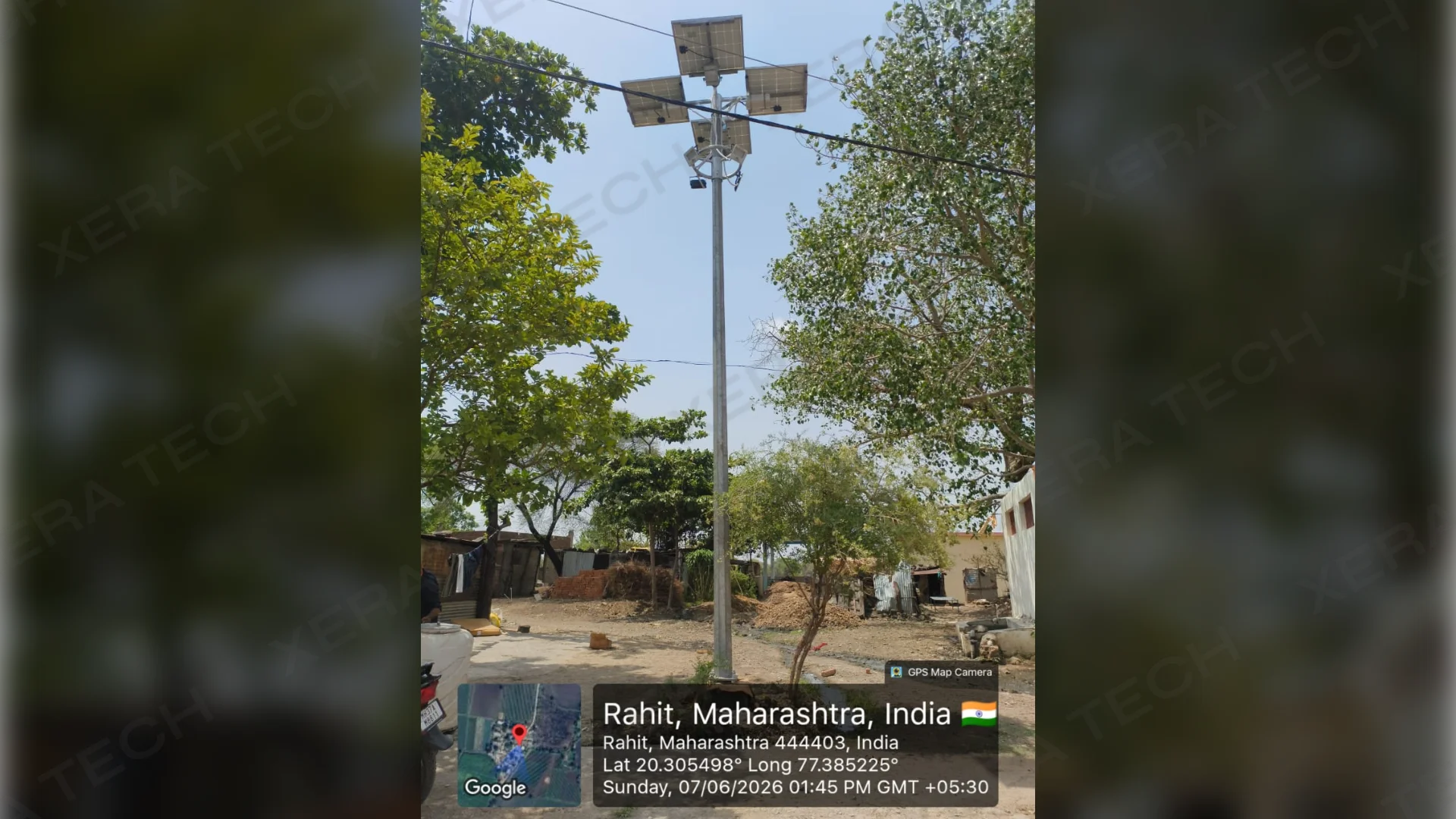 Solar Highmast Light Installation at Rahit Village thumbnail 7