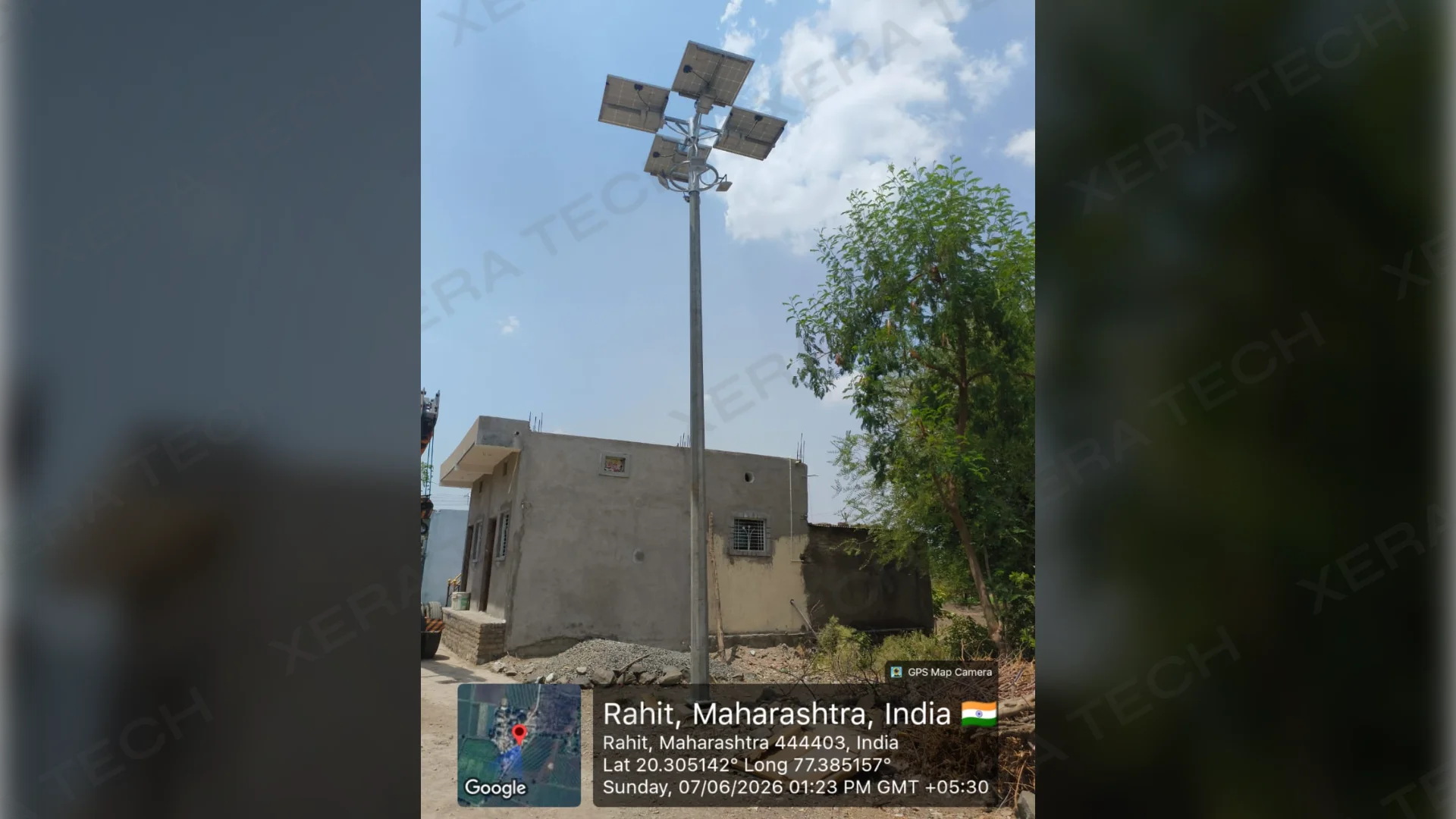 Solar Highmast Light Installation at Rahit Village thumbnail 8