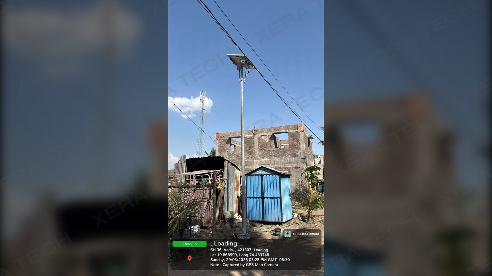 Solar Street Light Installation in Kolpewadi – Solar, Village in Kolpewadi, Ahmednagar, Maharashtra, India | Xera Tech
