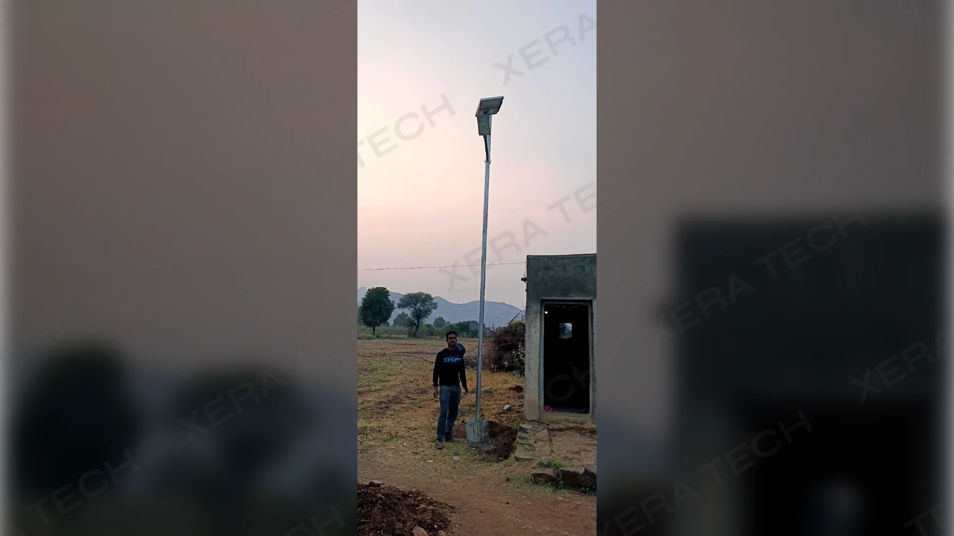 Solar Street Light Installation in Satana – Solar, Village in Satana, Nashik District, Maharashtra, India | Xera Tech