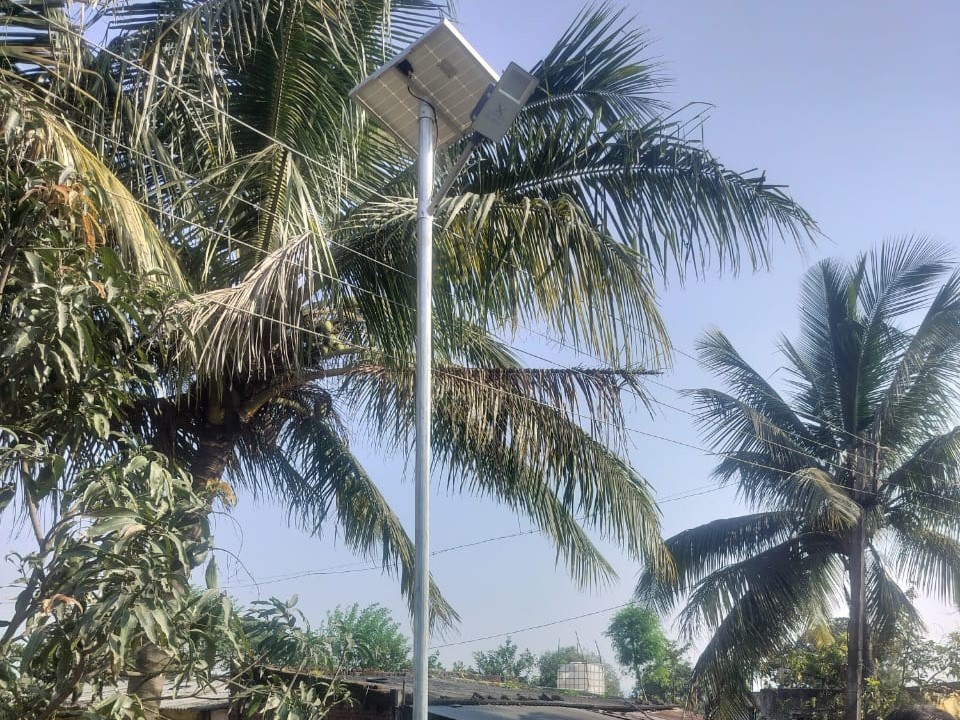 Solar street light installed at Kotamgaon, Nashik, Maharashtra thumbnail 6